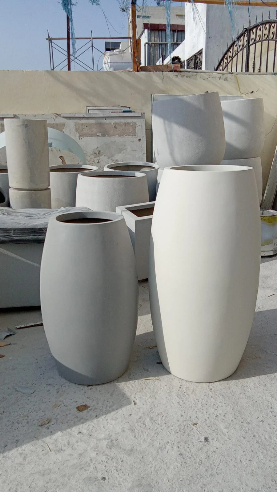 مزهرية بيضاوية